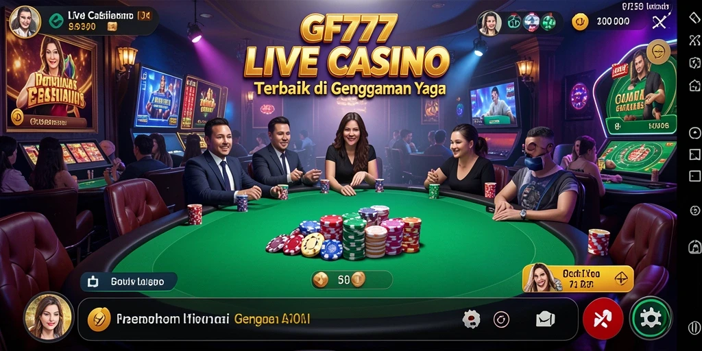 Tampilan gameplay Live Casino yang menarik dari GF777.