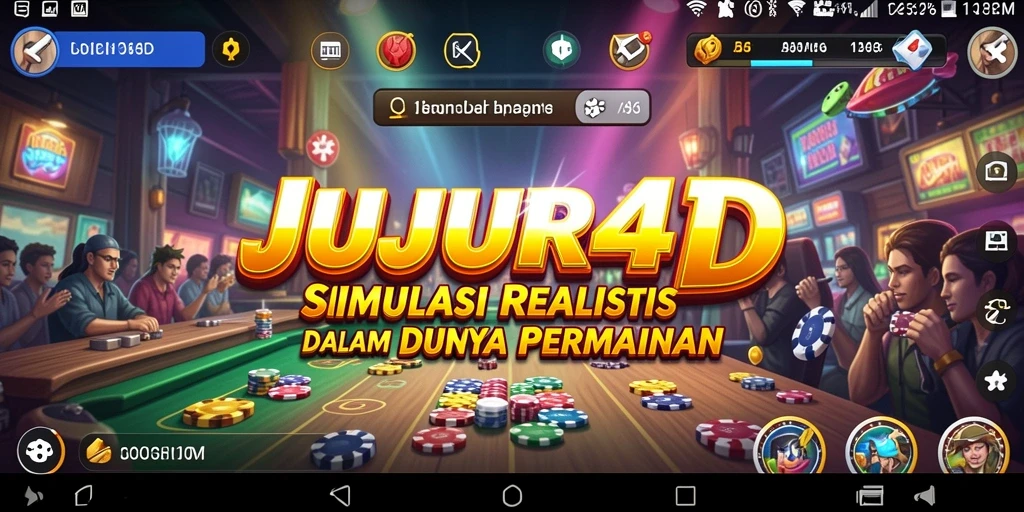 Tampilan gameplay JUJUR4D dengan berbagai misi menarik dan interaksi karakter.