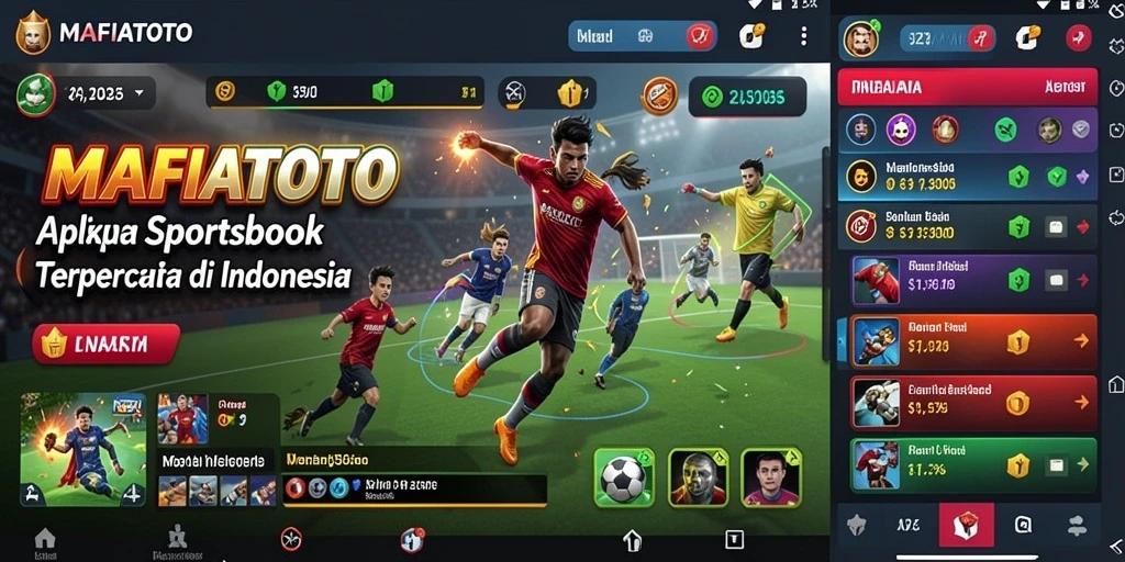 Tampilan utama MAFIATOTO dengan berbagai opsi taruhan olahraga.