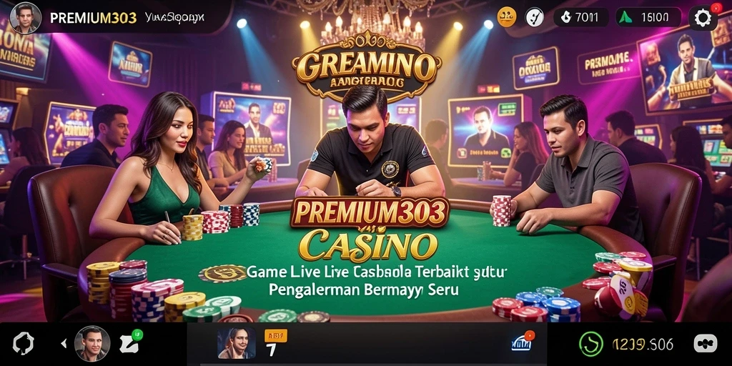 Tampilan menarik dari gameplay Live Casino di PREMIUM303.