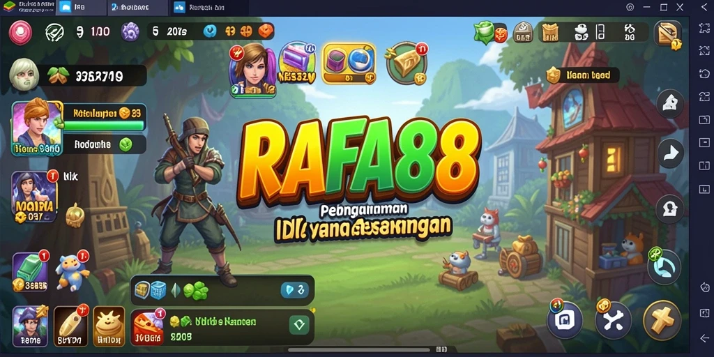 Screenshot utama RAFA88 menampilkan gameplay yang seru dan santai.