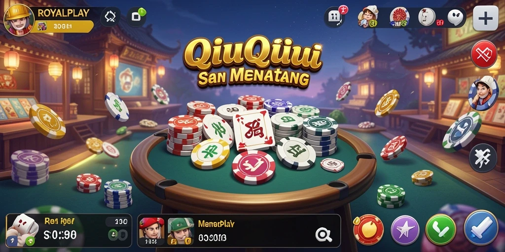 Tampilan gameplay QiuQiu yang seru dan penuh aksi.