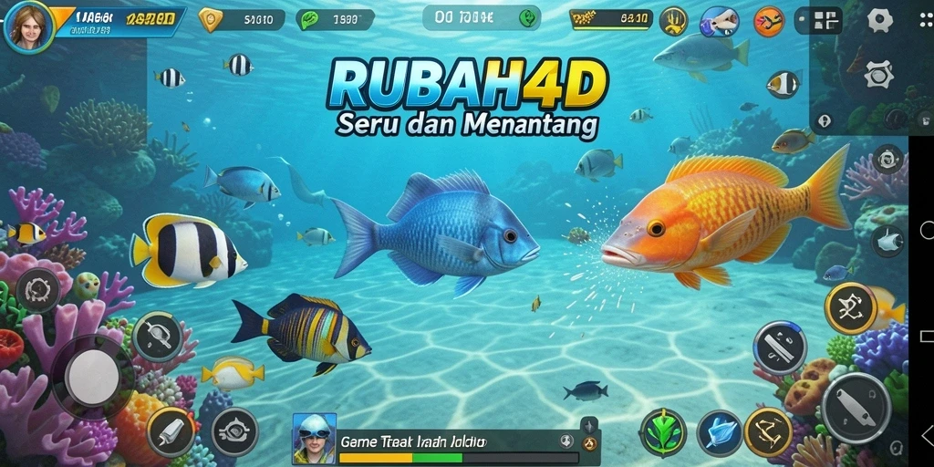 Screenshot RUBAH4D menampilkan aksi menembak ikan yang menegangkan.