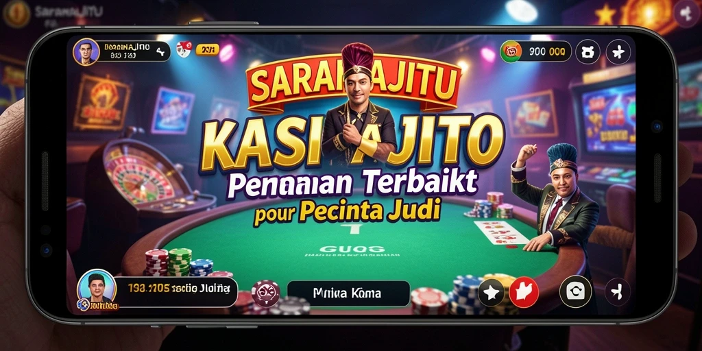 Tampilan gameplay menarik dari SARANAJITU dengan berbagai pilihan permainan kasino.